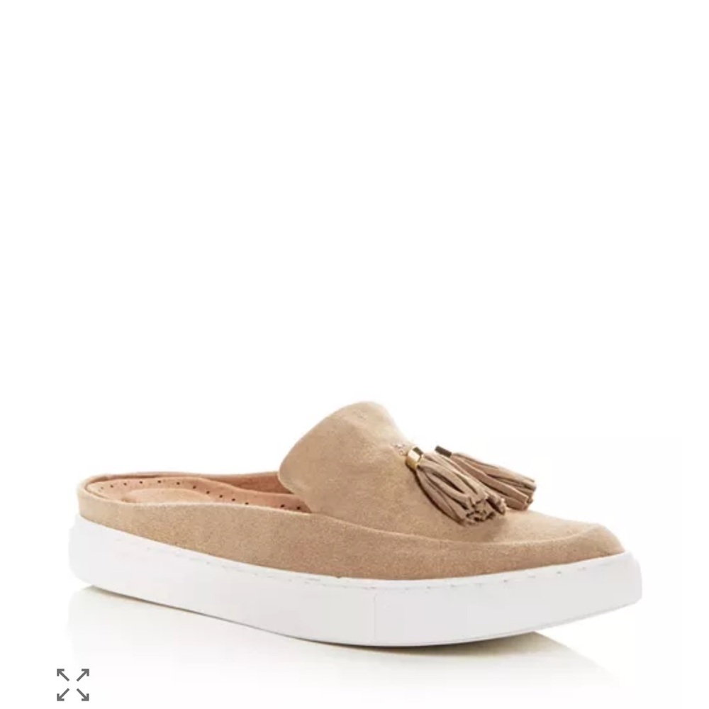 Gentle Souls by Kenneth Cole Rory Suede Apron Toe Sneaker Mules Size 8.5 M